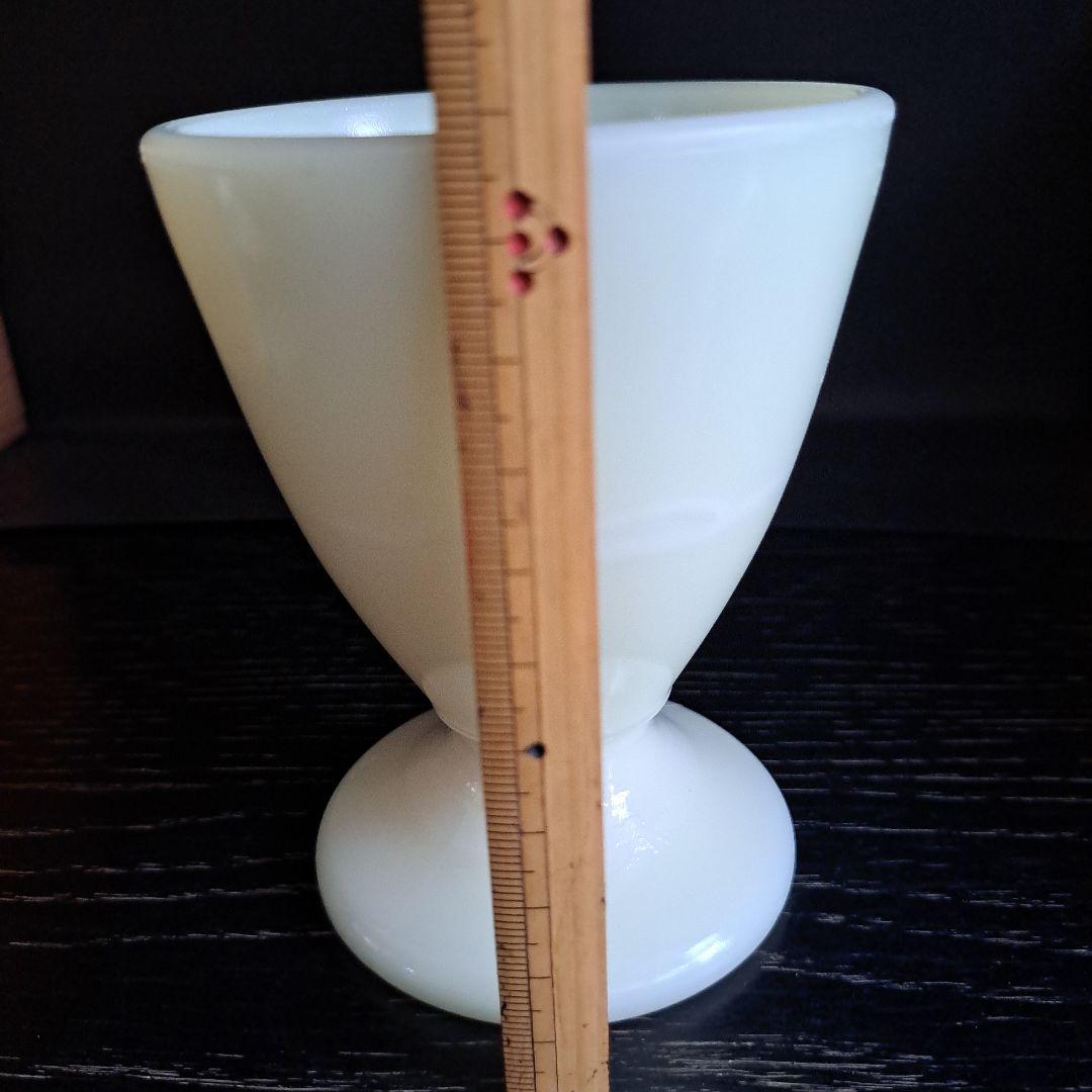 ウラン硝子　乳白　マッキータンブラー　USA 　ファイヤーキング社　1930年