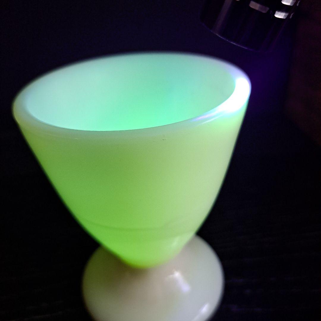 ウラン硝子　乳白　マッキータンブラー　USA 　ファイヤーキング社　1930年