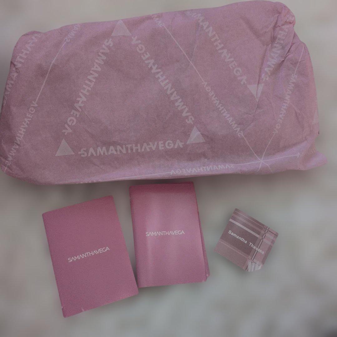 新品　タグ付き　ブロッサムリボンフラッター　ハンドバッグ　サマンサベガ ピンク