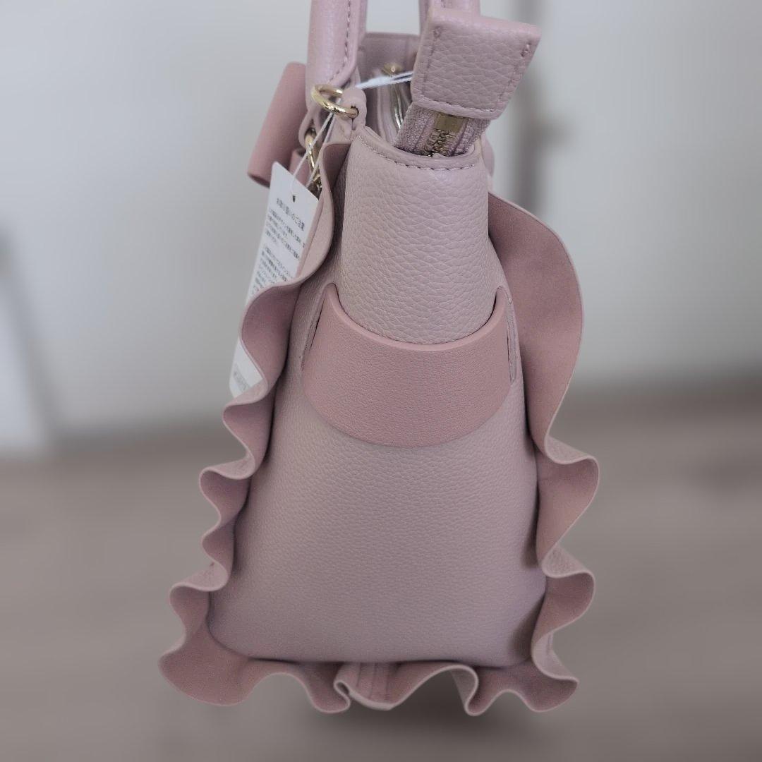 新品　タグ付き　ブロッサムリボンフラッター　ハンドバッグ　サマンサベガ ピンク