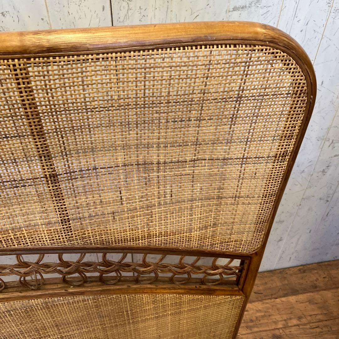 昭和レトロ エスニック ラタンパーテーション 衝立 間仕切り 仕切り 古道具