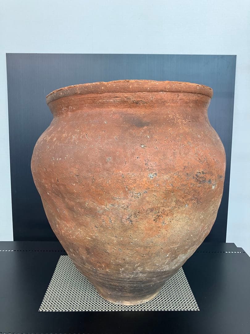 古信楽焼　大瓶　江戸中期　鑑定書付　高さ50.5cm 保存状態良　骨董品