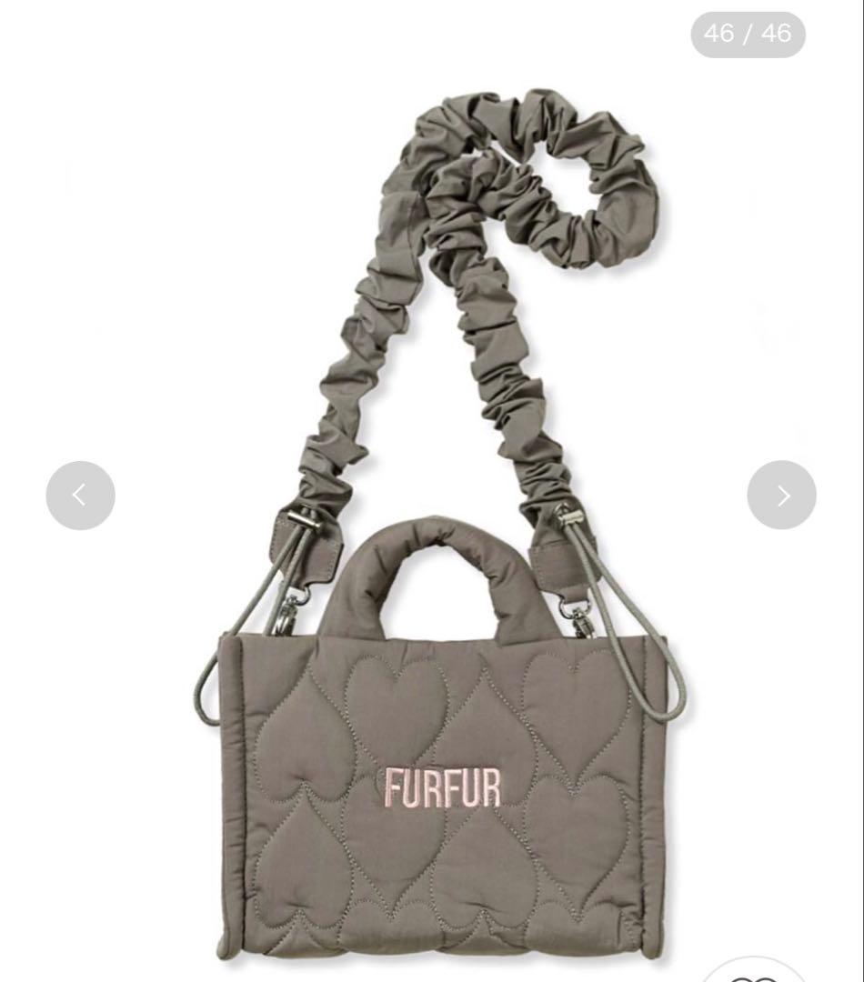 FURFUR フィシャルサイト限定カラー】ハートキルティングバッグ CGRY