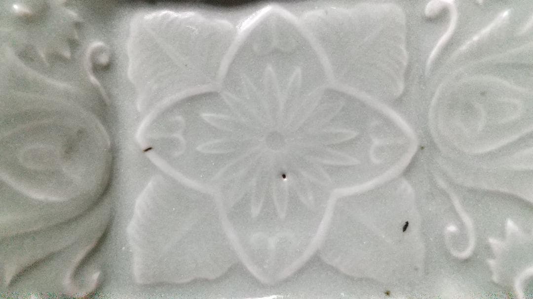 珍！青磁　四方皿（21cm）美品　初期伊万里・波佐見焼・その他国焼き