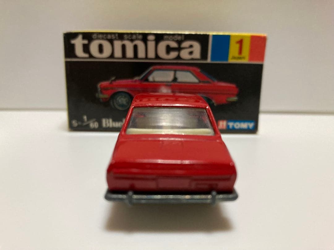 トミカ　No.1 黒箱　日本製　ニッサン　ブルーバードSSSクーペ　1Aホイール