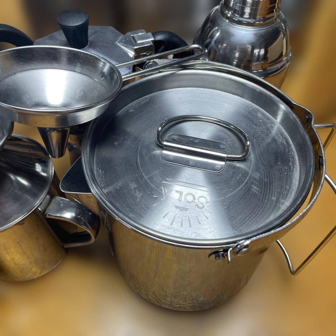 ステンレス製　キャンプセット bialetti モカエクスプレス