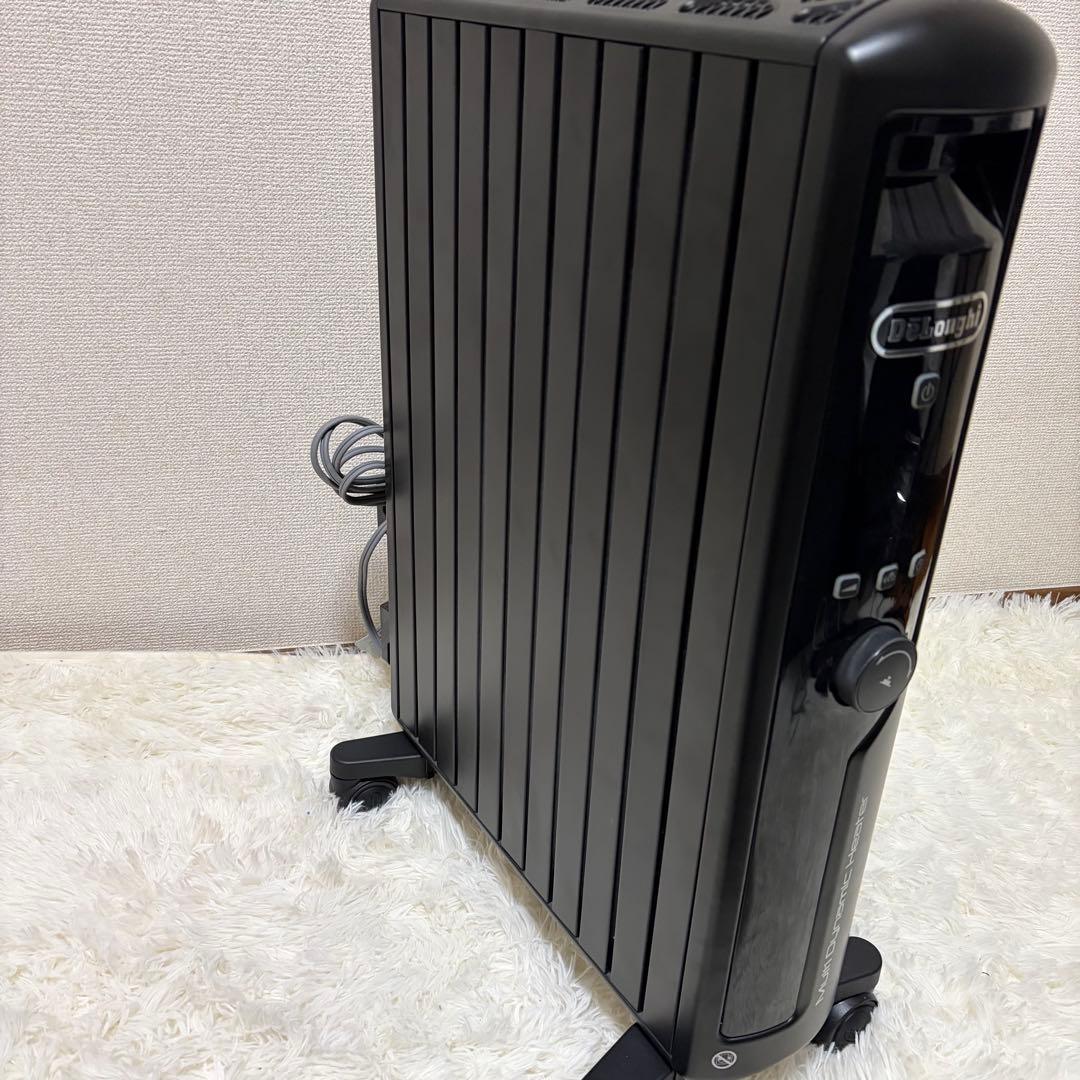 極美品 ✨ デロンギ オイルヒーター MDHU15-PB ブラック リモコン付き