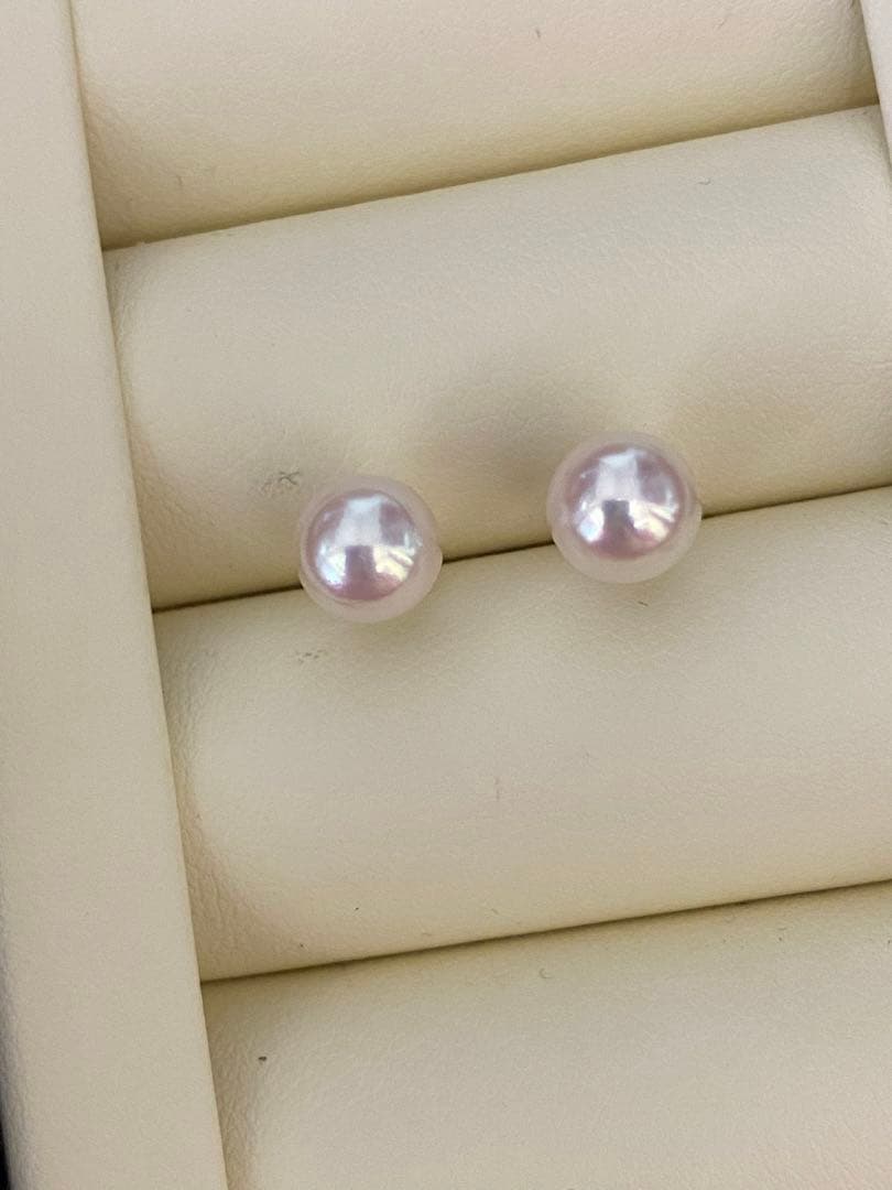 K14WG アコヤパール　本真珠　ピアス