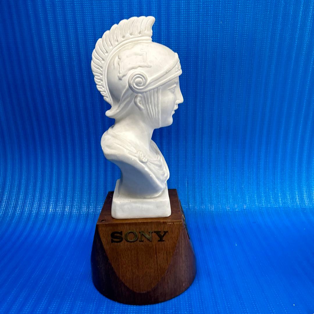 稀少昭和レトロ・販促品 日立ステレオ 騎士像 / SONY マイクロテレビ 台座