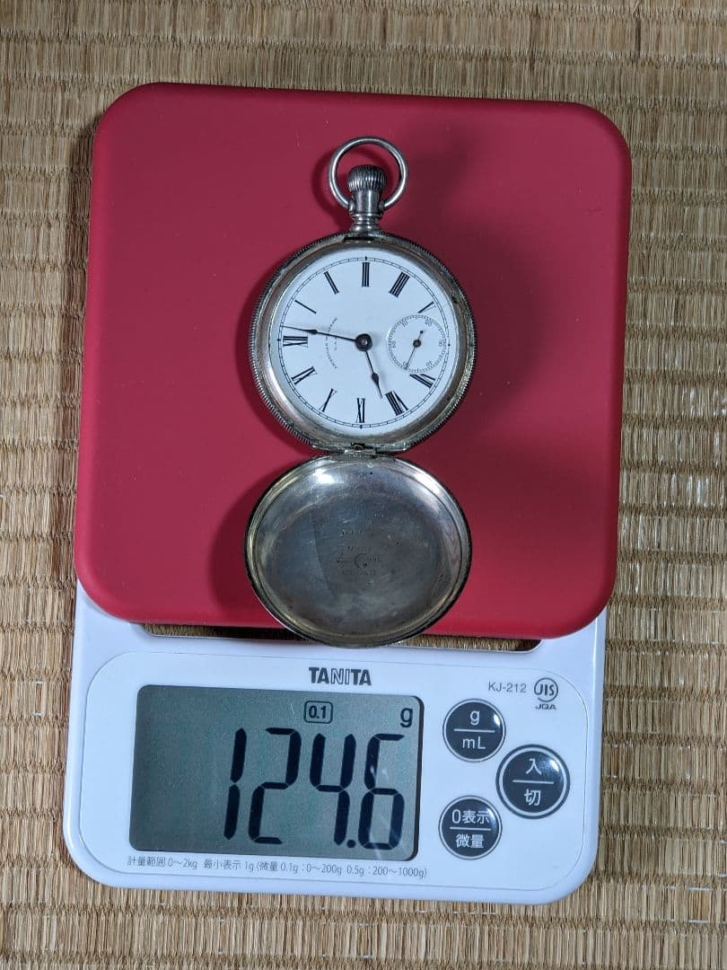 ♦ウォルサム社 銀製鉄道懐中時計 1800年代末頃 アメリカ国内製造 骨董品