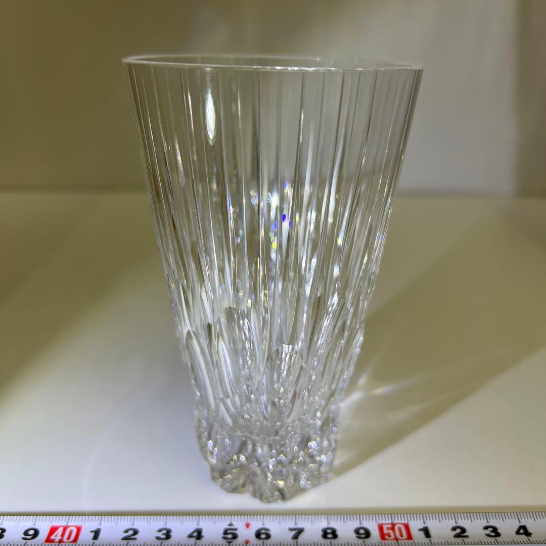 渡邉明　切子洋酒杯　共箱　高さ13.5㎝　東Y7-0908⭐︎1Fトニチ