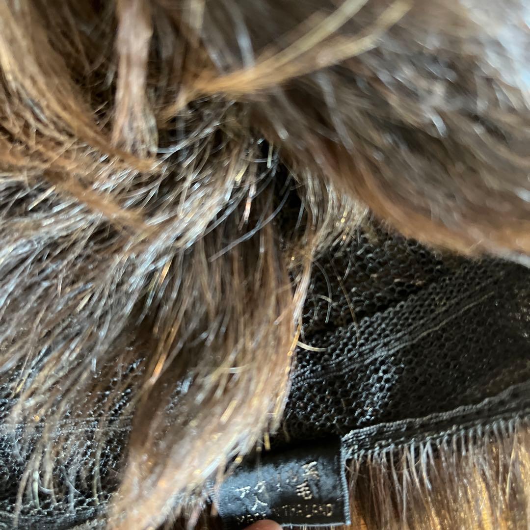 ブラウン ショートウィッグ 自然な毛並み