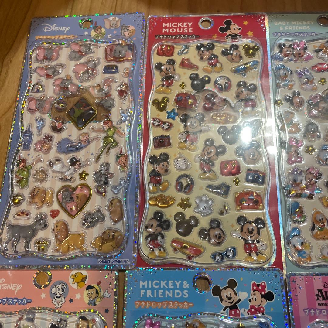 プチドロップステッカー　Disney ディズニー