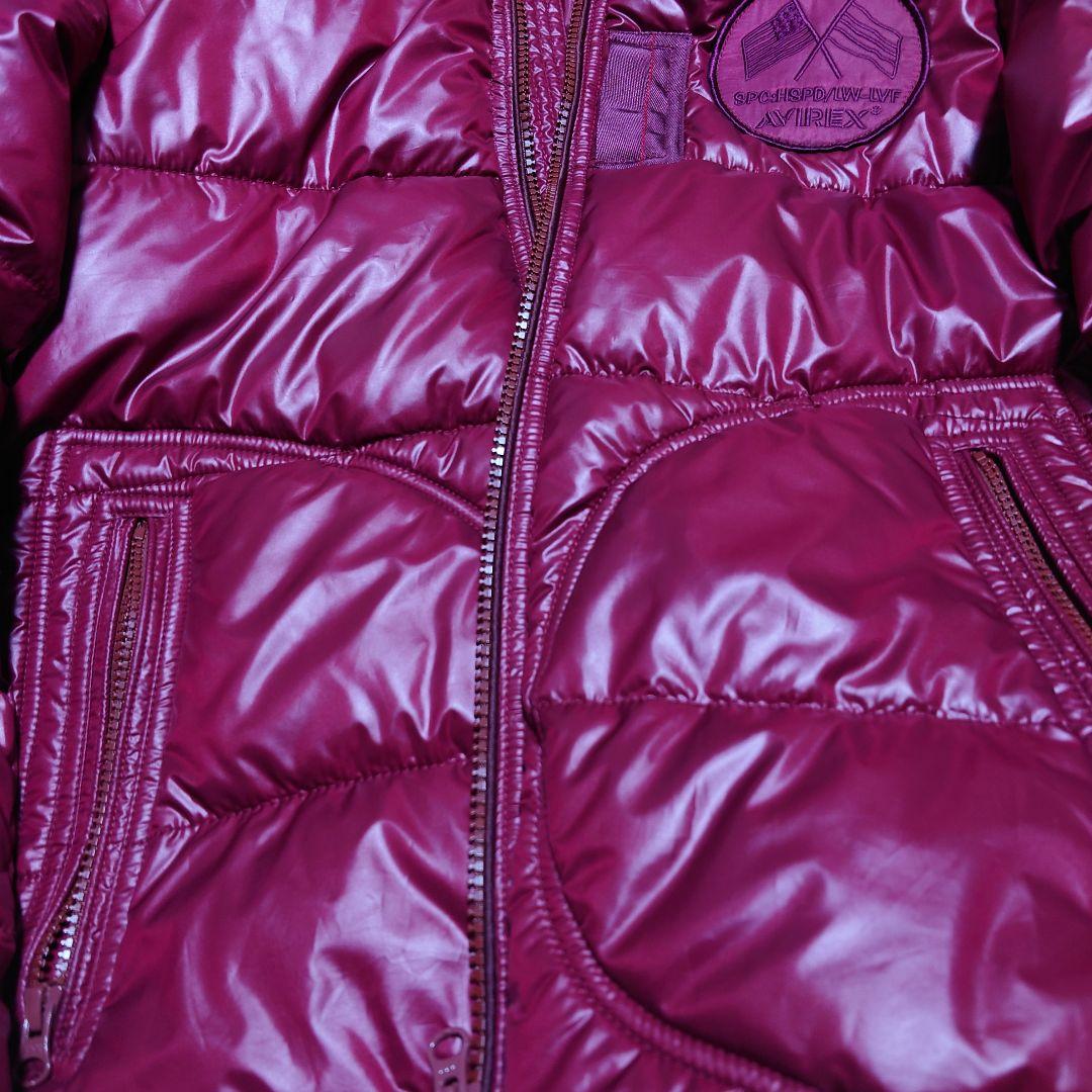 AVIREX(アヴィレックス)、メンズ中綿ブルゾン、ワインレッド、メンズМ