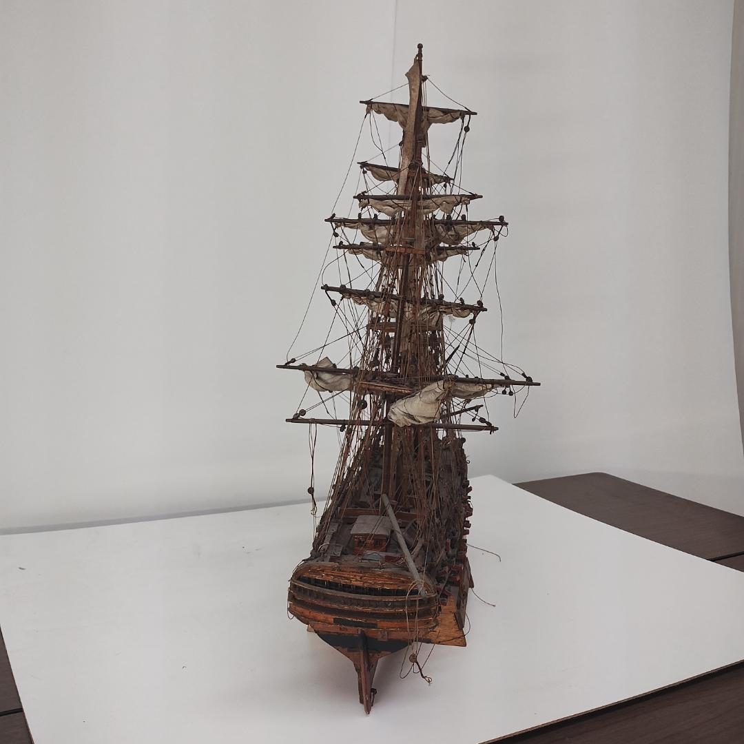 帆船模型 約90cmx70cm 木製