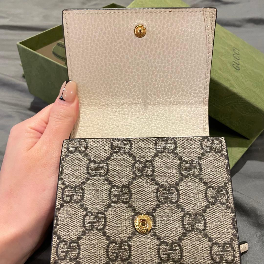 ※即購入OK※【正規品】 GUCCI 二つ折り財布　GGマーモント ホワイト