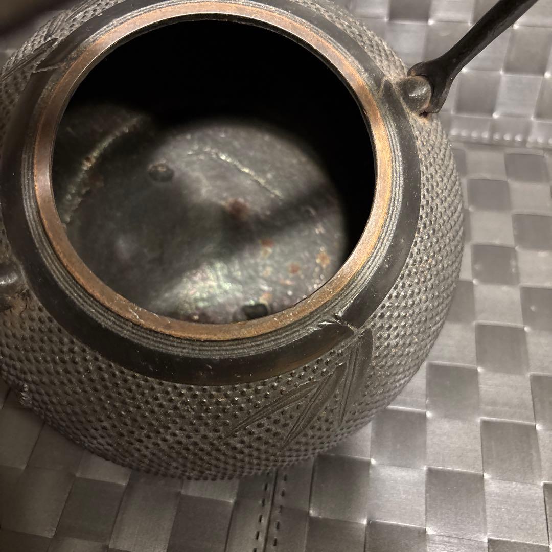 南部鉄器　鉄瓶　光雲作　約1.8L