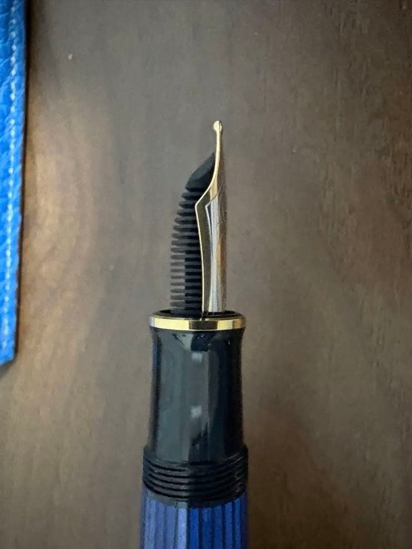 そ*ろ様 スーベレーンM800 ブルー縞 BB 極太字 カンダミサコ ケース付き