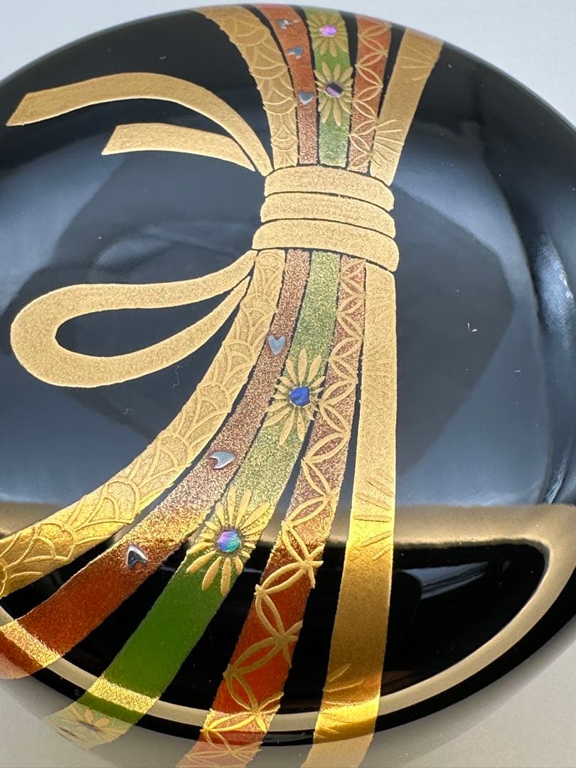 茶道具　棗　大多尾重則　熨斗蒔絵