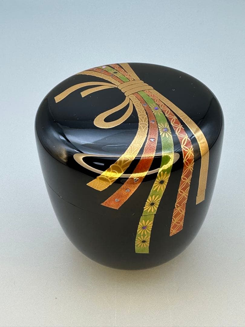 茶道具　棗　大多尾重則　熨斗蒔絵