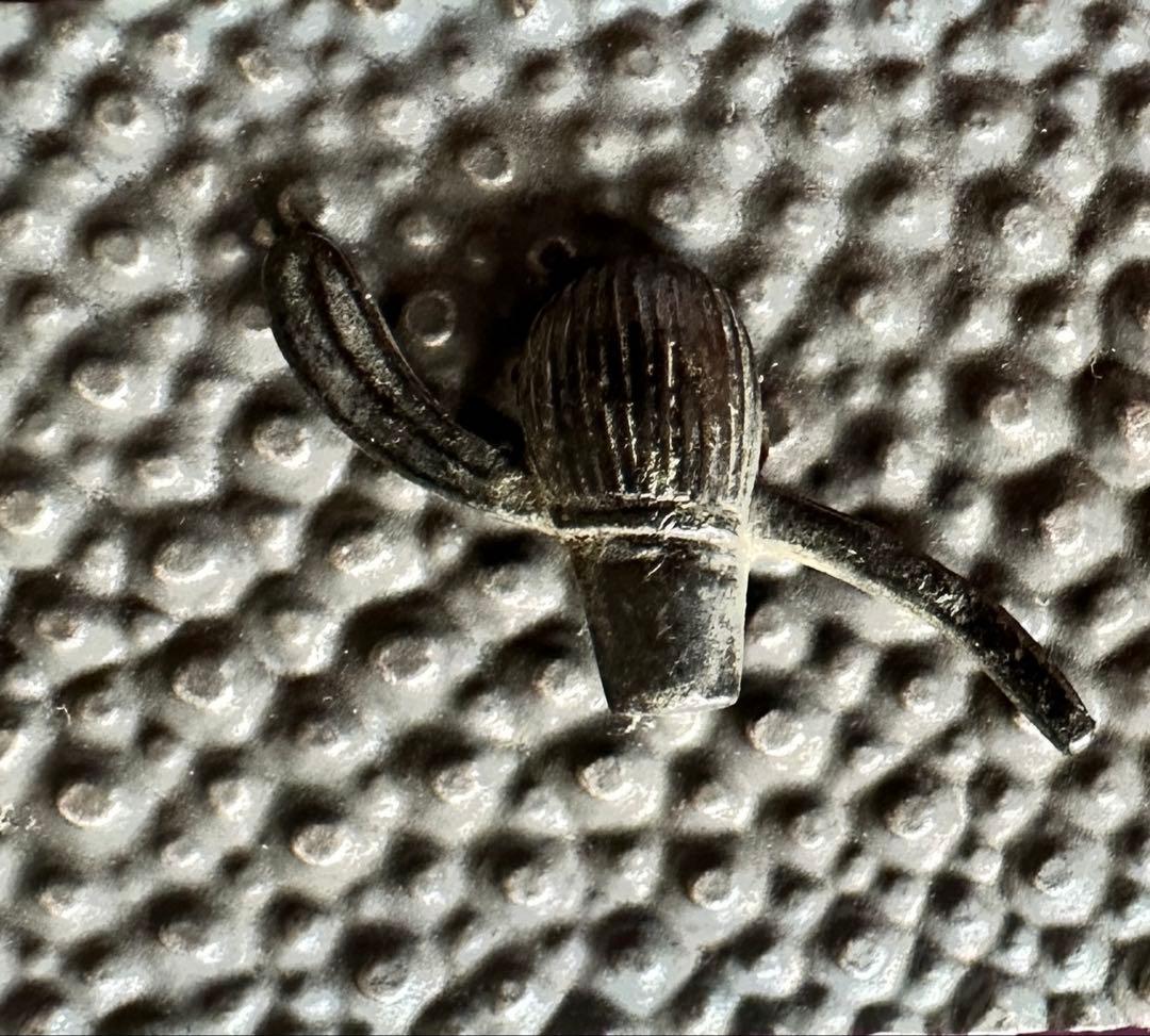 激レア　茶筅茶杓赤銅目貫