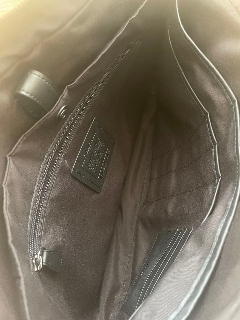 COACH ダークグリーン ビジネスバッグ