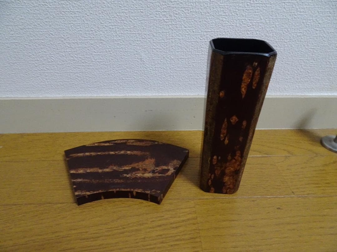 桜皮製品：10種類　茶びつ　茶托　菓子器　花瓶　大皿　茶托　　雪駄などde-5