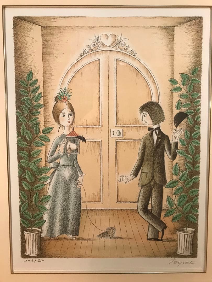 ペイネ　「愛の晴雨計」　リトグラフ　直筆サイン・エディション有り