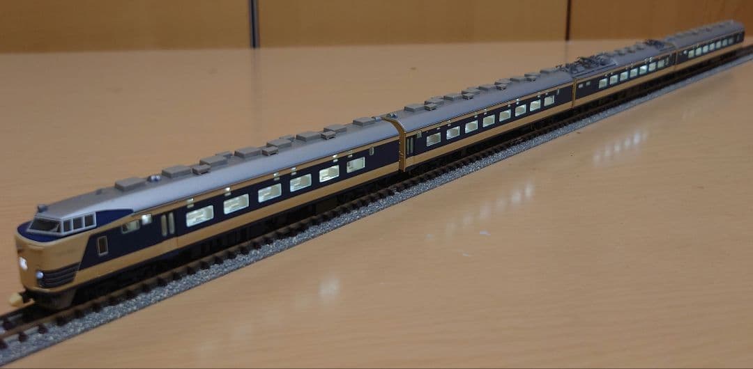 【美品,希少】TOMIX 国鉄581形特急電車 月光号フル編成 ライトユニット付