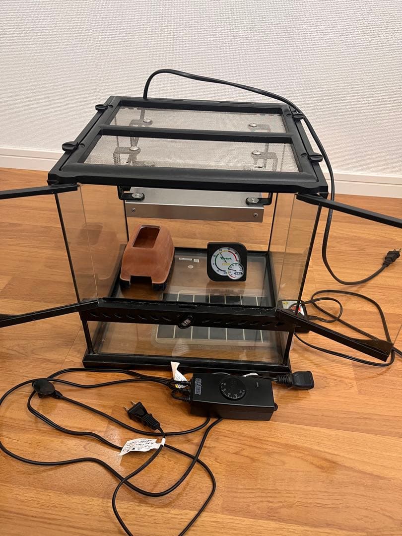 ジェックス　グラステラリウム3030 暖突s パネルヒーター　飼育セット