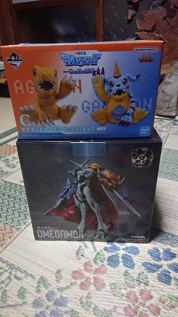 デジモン一番くじフィギュアセット アグモン ガブモン オメガモン