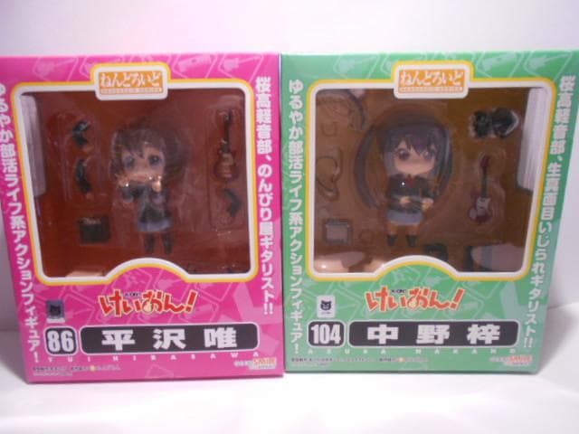 ねんどろいど けいおん 4点セット平沢 中野 琴吹 田井中