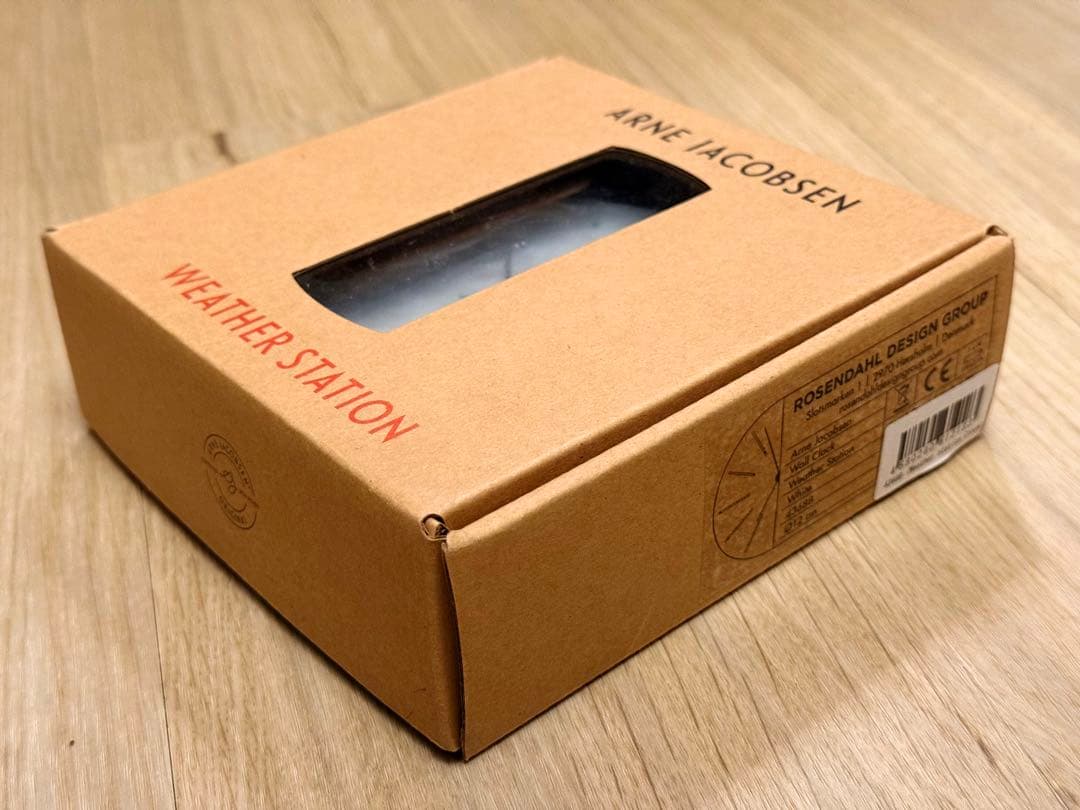 アルネ・ヤコブセン バンカーズ 12cm 壁掛け 時計 温度計 湿度計 3点