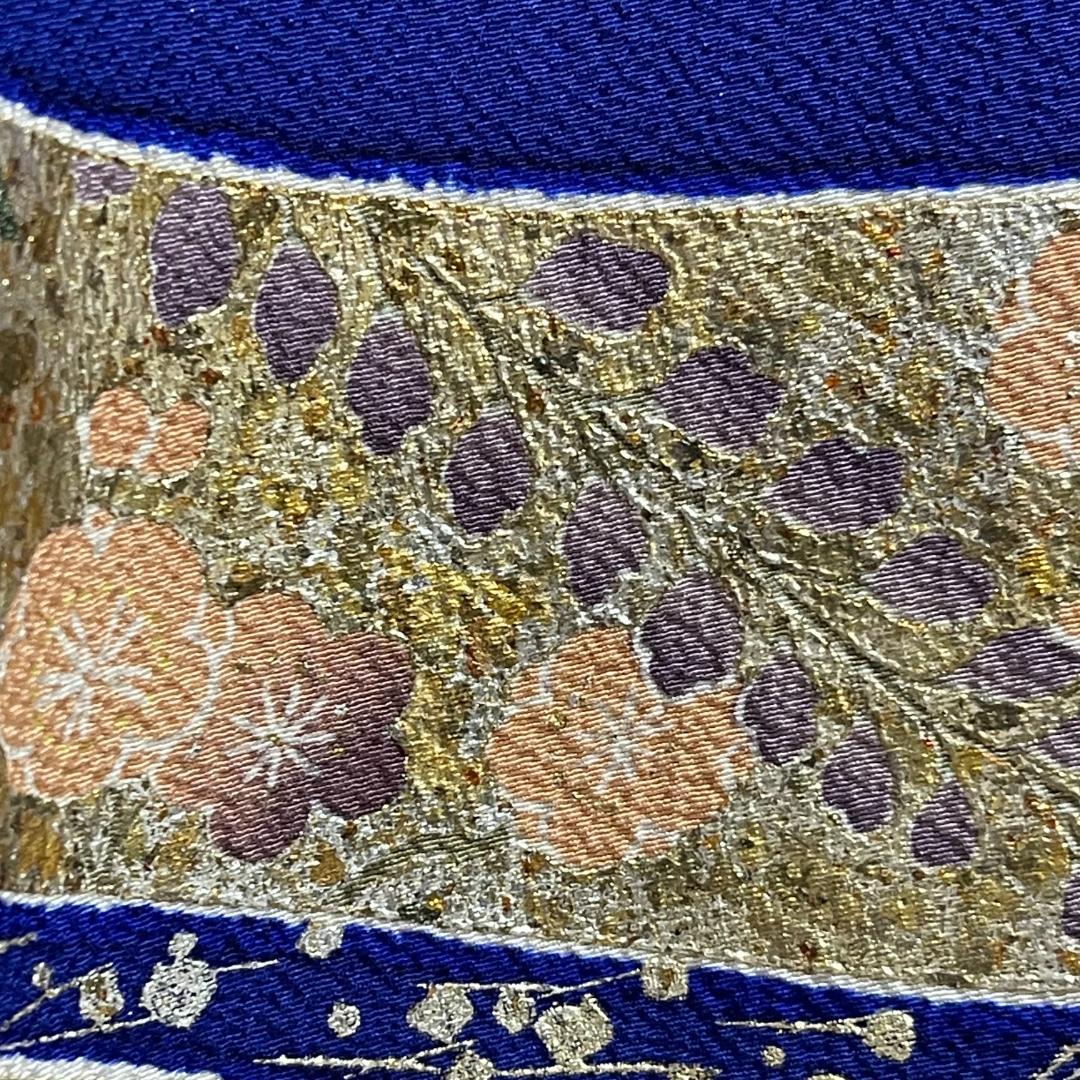 【新品未使用・仕立上・正絹】振袖－４＜金銀彩柄・ぼかし染め＞丈１５７㎝　裄６３㎝