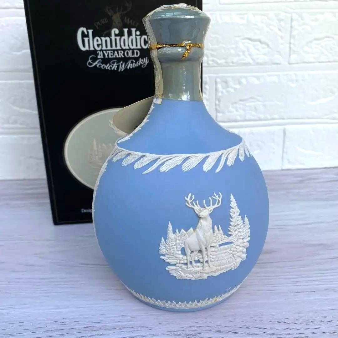 ◆希少◎箱付き◎未開栓◎Glenfiddich 21年 ウェッジウッドデキャンタ