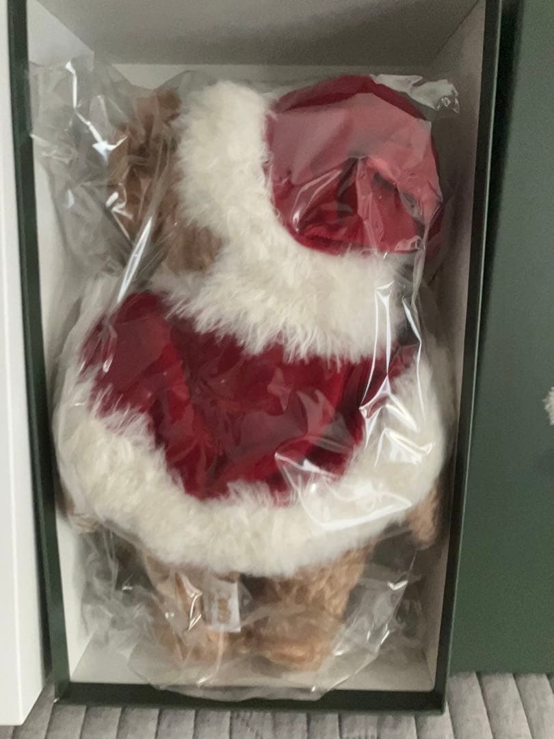 ダッフィー　シュタイフ　クリスマス　サンタ　ディズニーシー20 周年