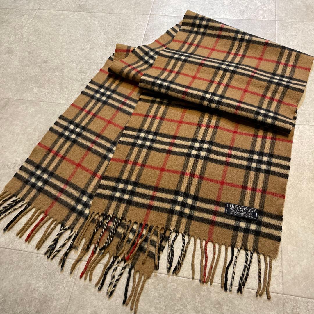 Burberry カシミア　100% ノバチェック　カマフラー　美品