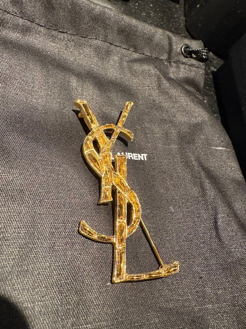 Saint Laurent クロコダイル　ブローチ