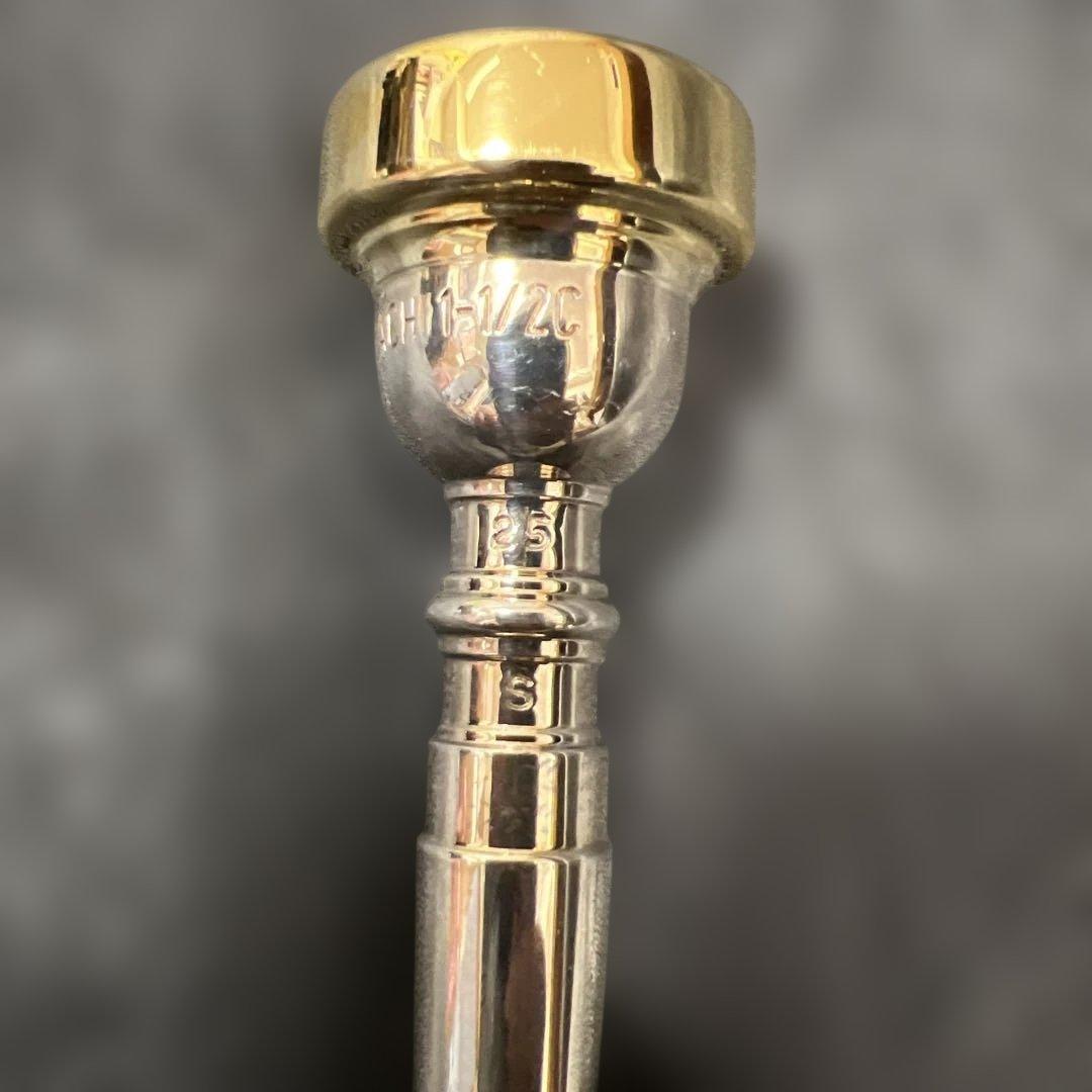 ふ*う様 バックトランペットマウスピース 1-1/2C リム インナーゴールド