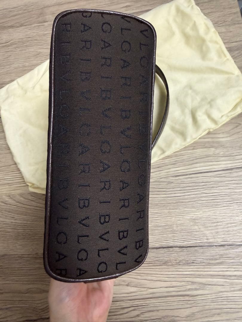希少✨BVLGARI ワンショルダーバック ロゴマニア サークルロゴ ブラウン