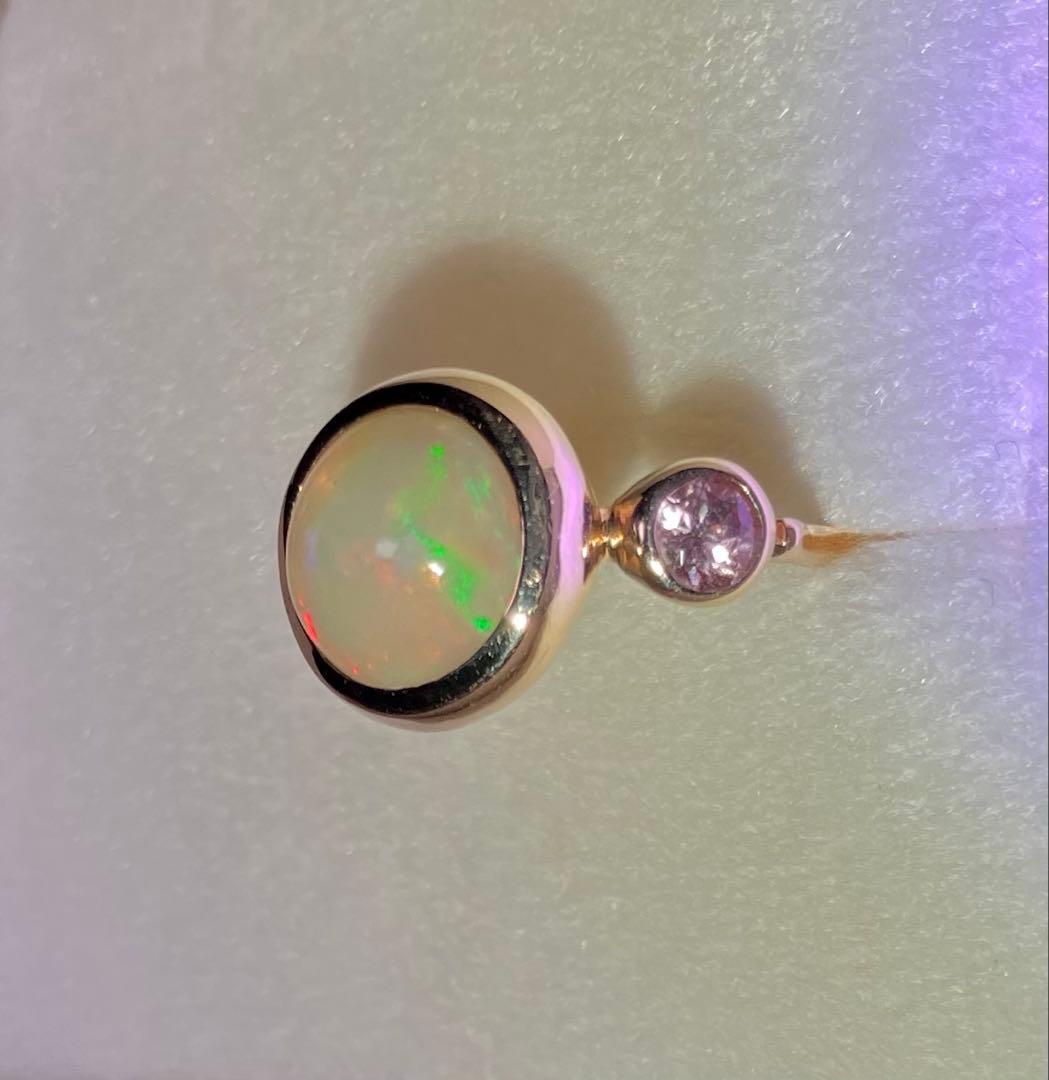 somonオパールとモルガナイトのリング11.5号