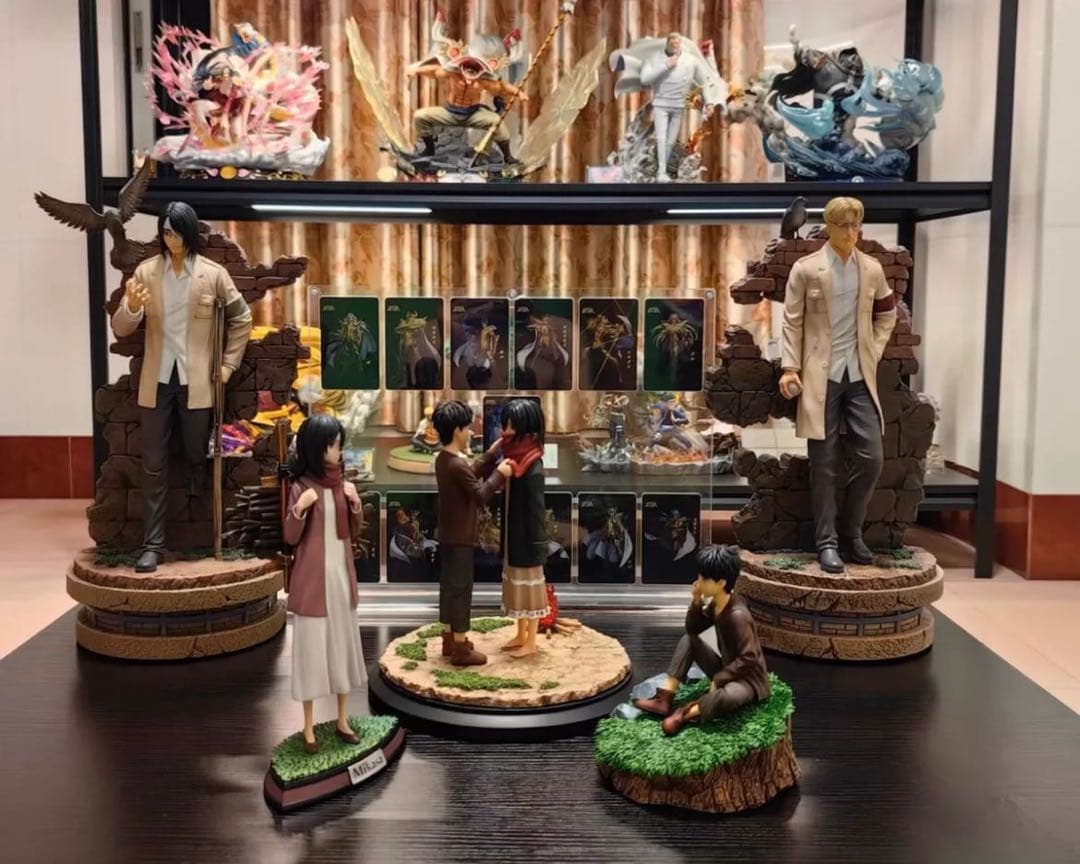 進撃の巨人 エレン ジーク 2体  ガレージキット ガレキ スタチュー①