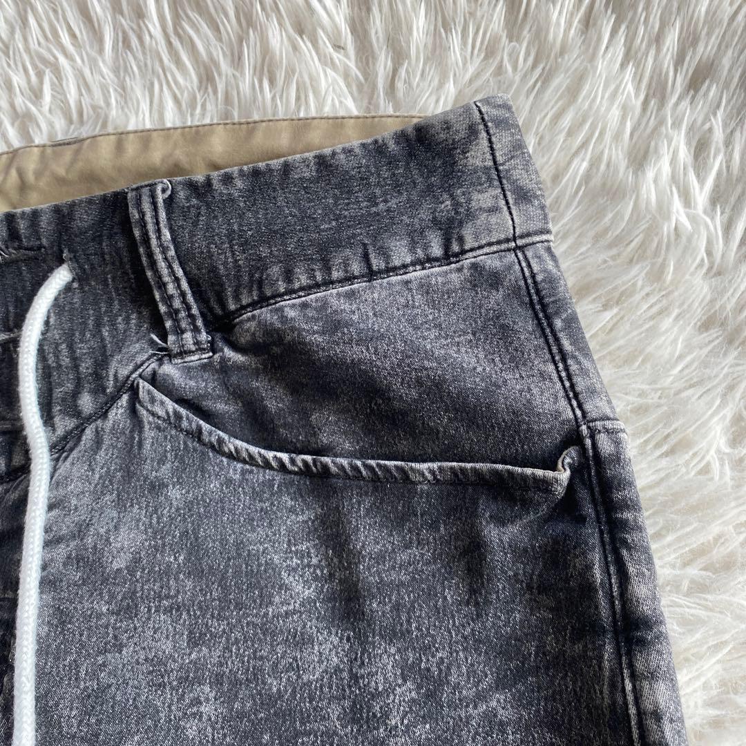 MoriNATAL DESIGN ダークグレー サルエルパンツ　L