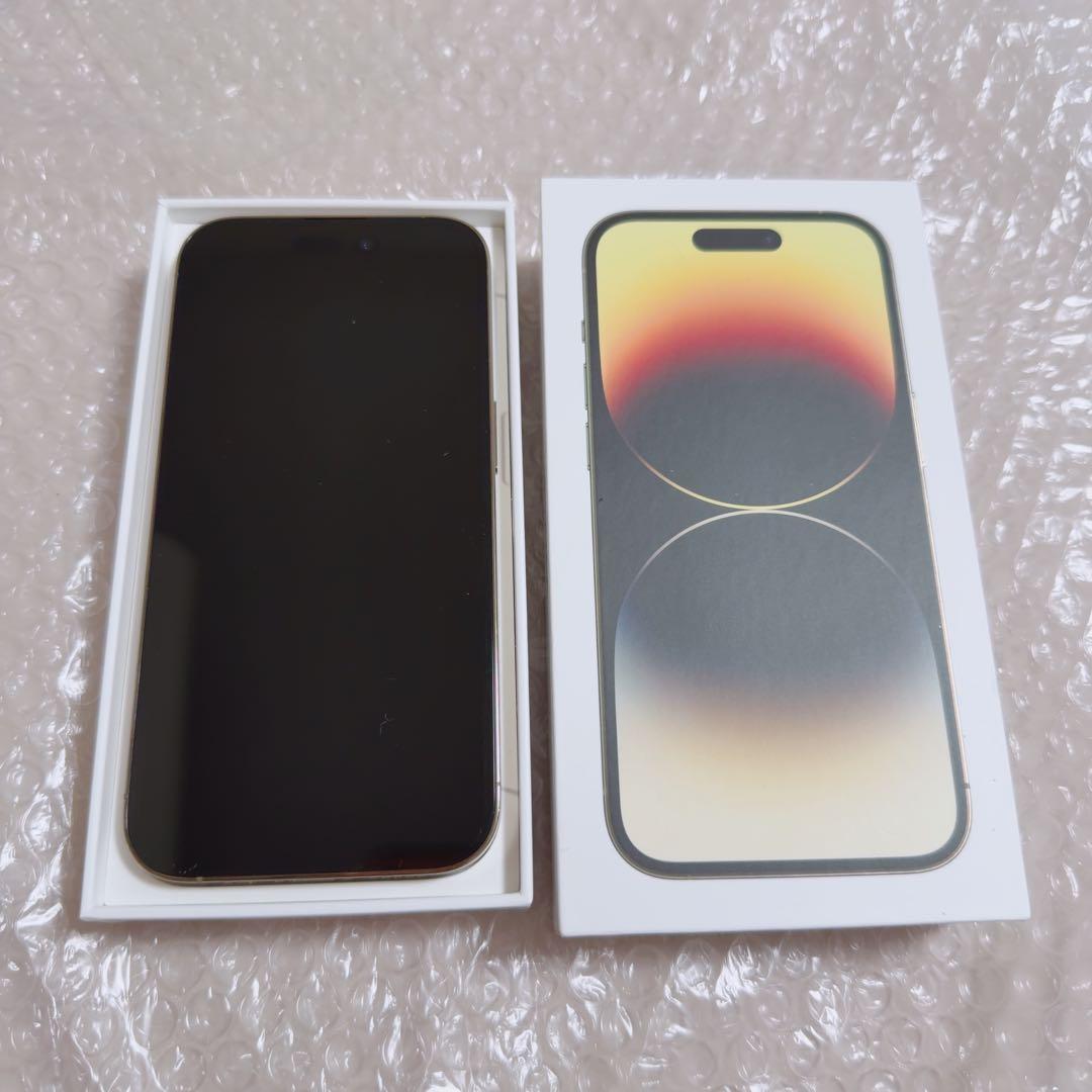 【美品】Apple iPhone 14Pro 256GB ゴールド 98% 本体