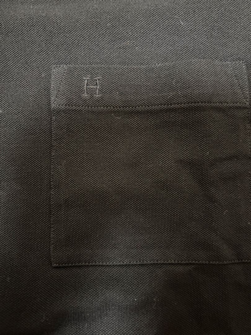 未使用級 HERMES エルメス 半袖Tシャツ ポケットHロゴ 黒 Sサイズ