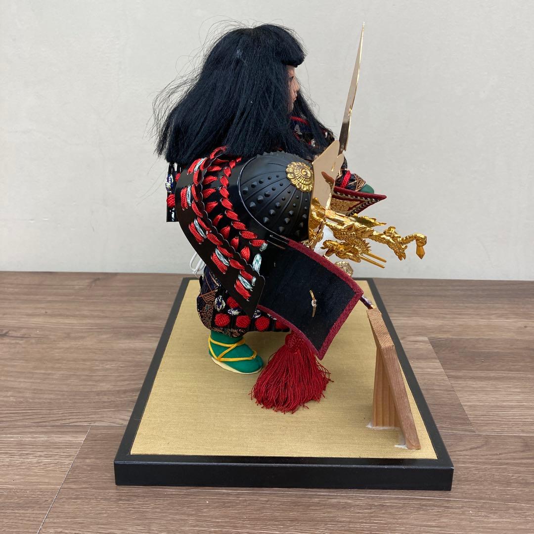 E-4 【美品】五月人形 武者人形 「先陣」 宗玉作 木札付き子供大将 端午の節