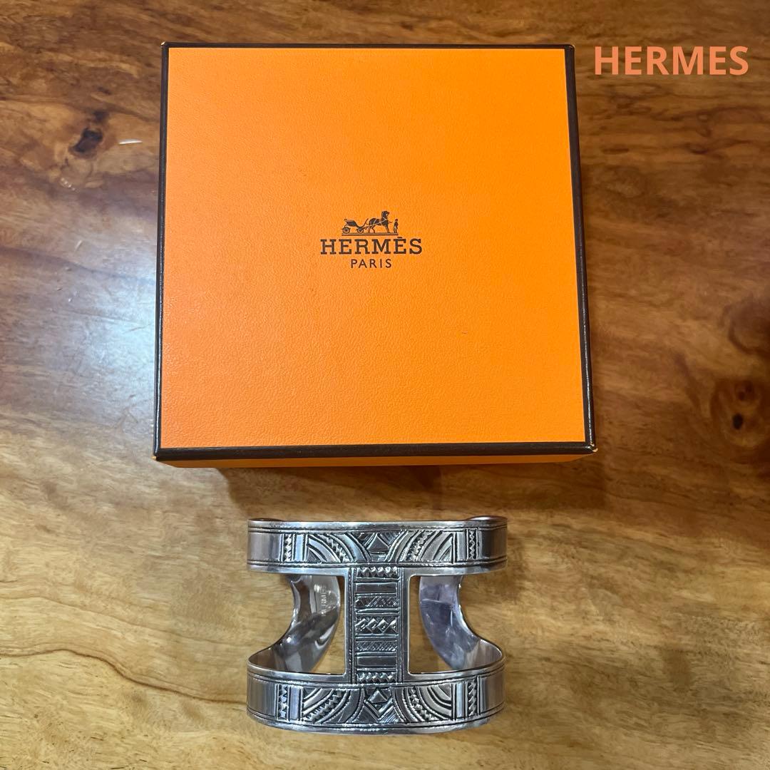 エルメス　トゥアレグ　バングル　シルバー