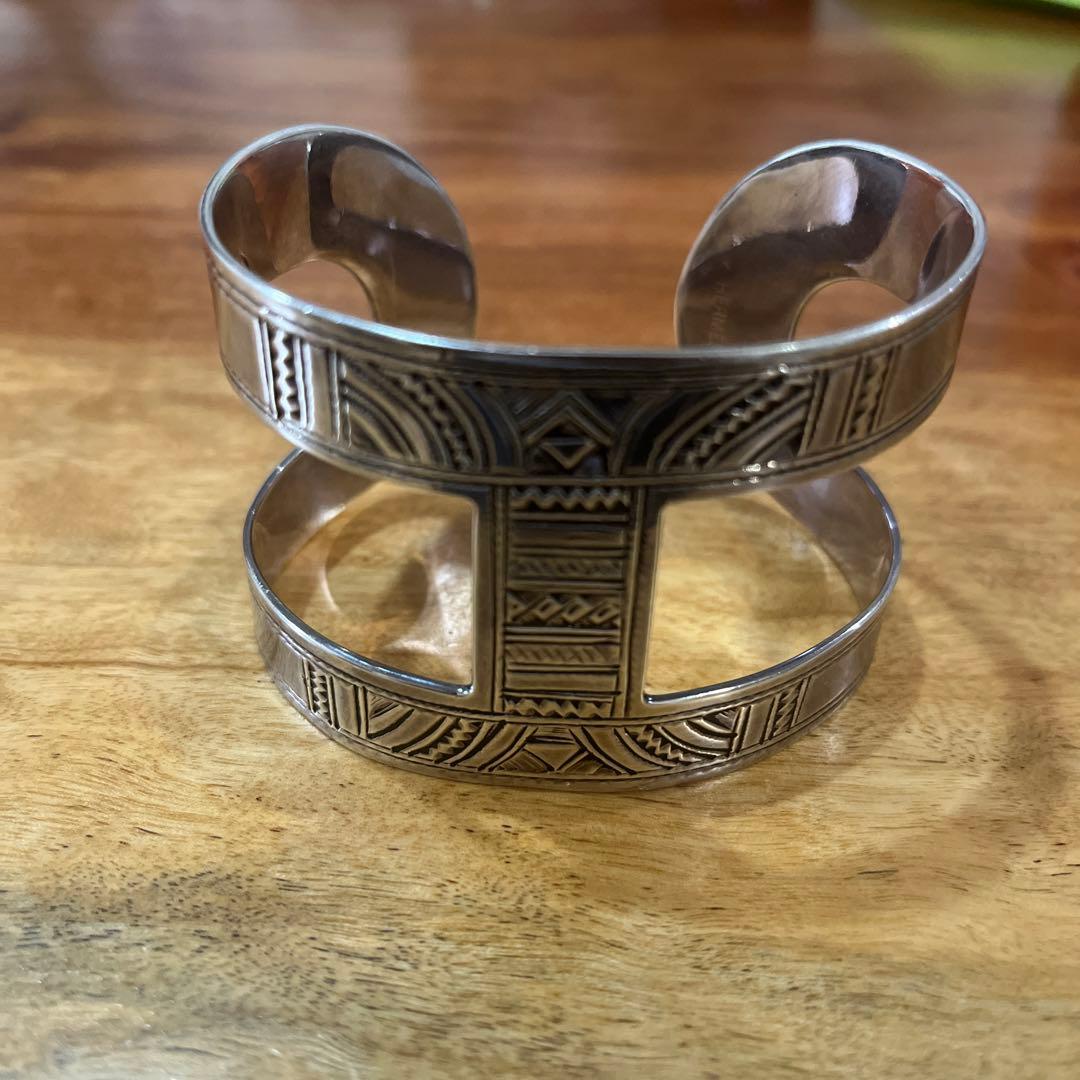 エルメス　トゥアレグ　バングル　シルバー