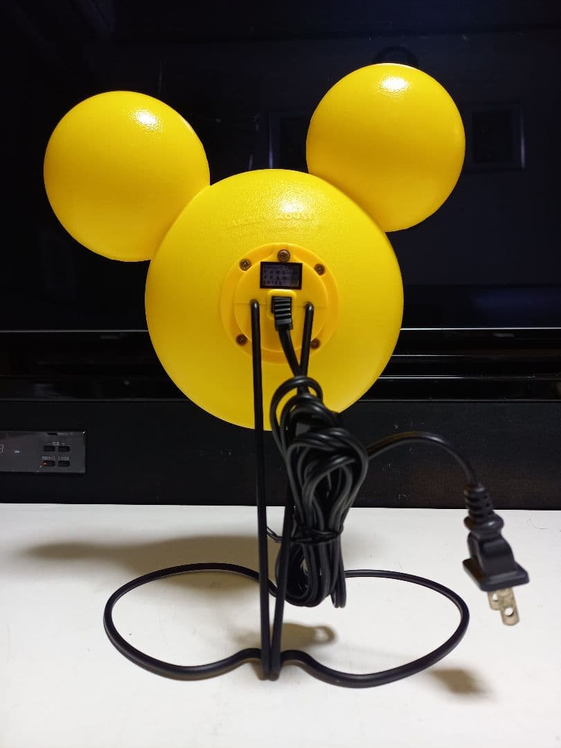 レア　1980's　ポストモダン　サンキョー　イエロー　ミッキーマウス　ランプ