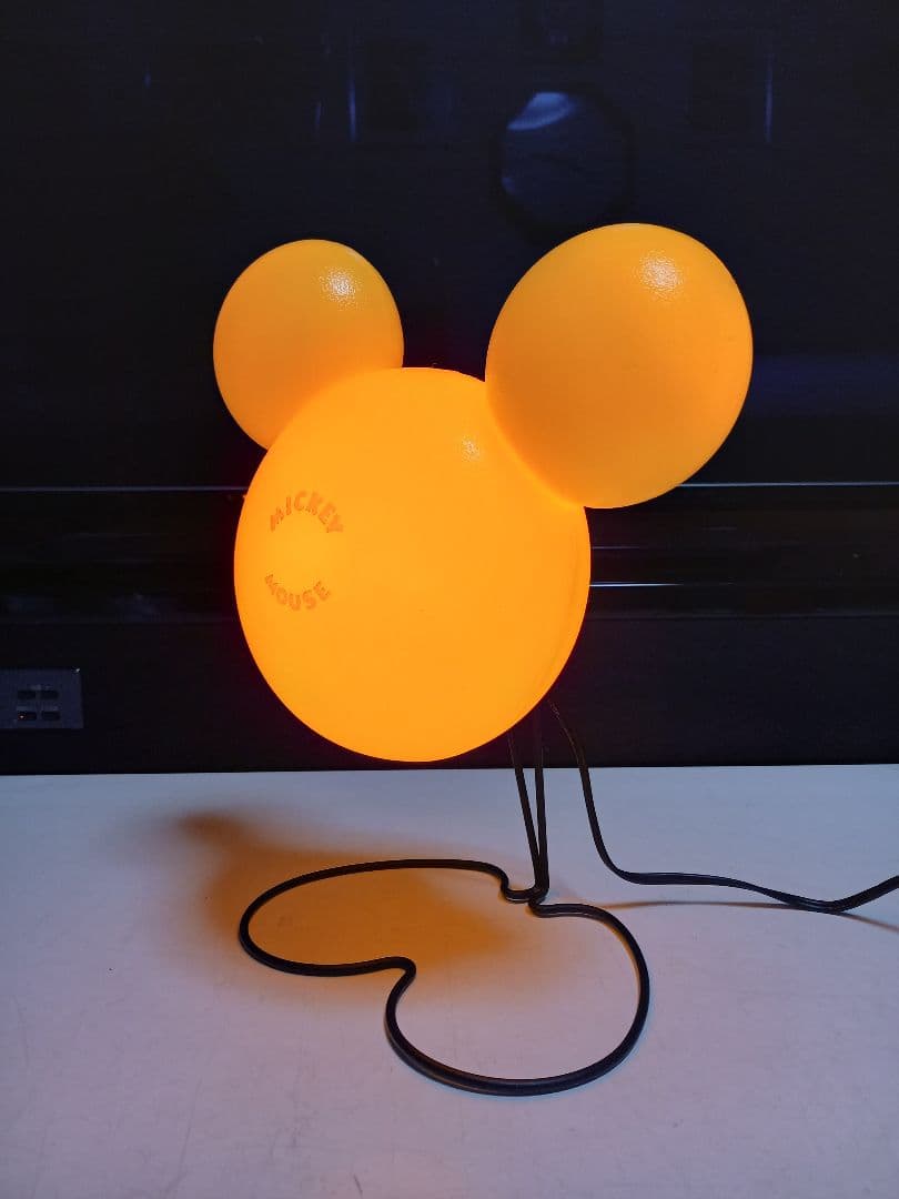 レア　1980's　ポストモダン　サンキョー　イエロー　ミッキーマウス　ランプ